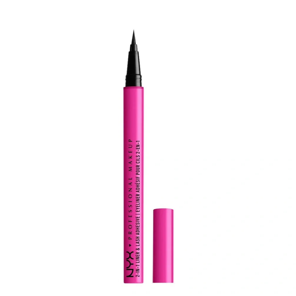 NYX PROFESSIONAL MAKEUP Jumbo Lash 2-In-1 Eyeliner & Lash Adhesive Baddest Black